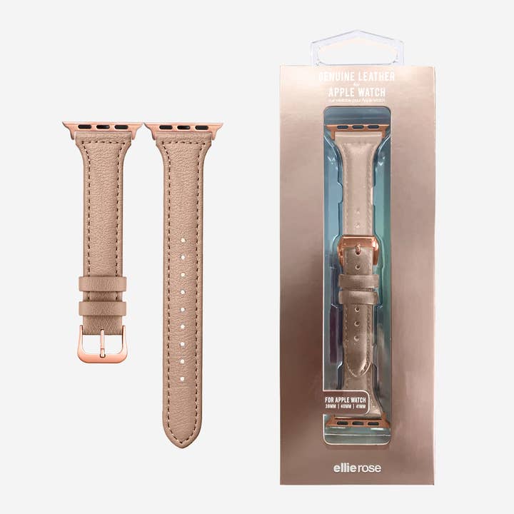 Bracelet en cuir pour Apple Watch - Blush pour la vente par Ellie Rose