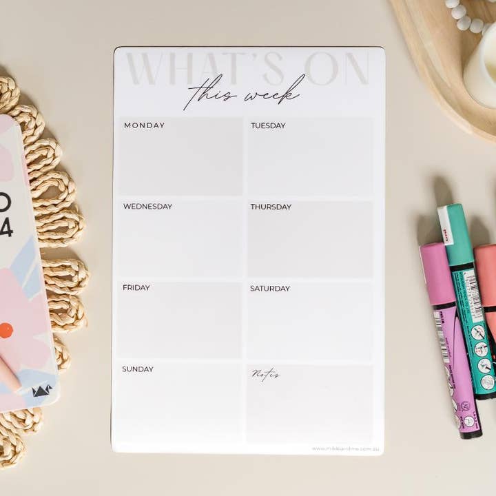 Magnetic Planner - Weekly for wholesale by Mikki and Me