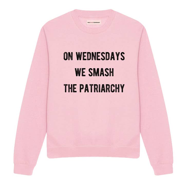 Om onsdagen smadrer vi patriarkatet sweatshirt for engroshandel hos The Spark Company
