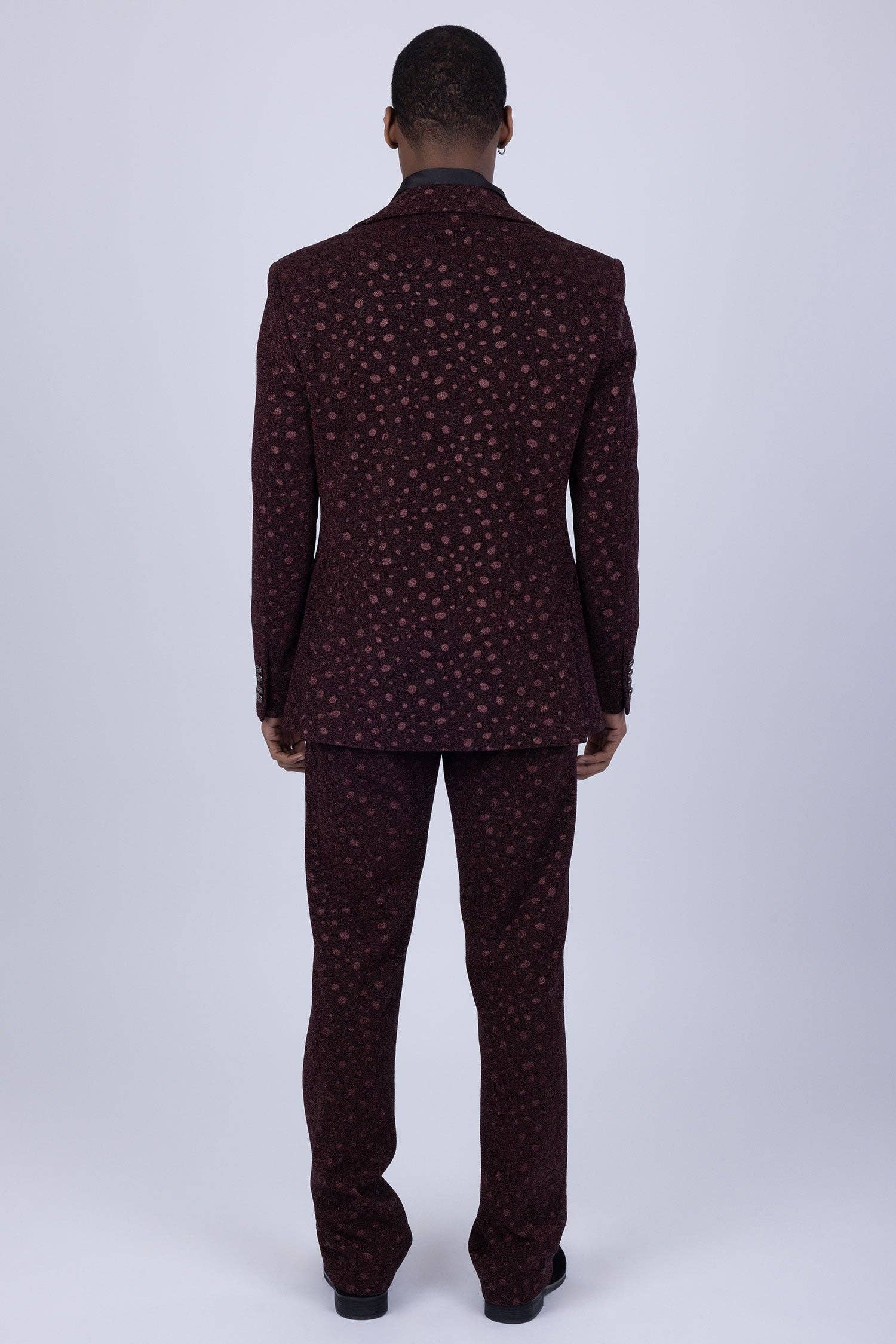 BARABAS - Venta al por mayor Conjunto de vestir - Hombre - Traje de Hombre con Lunares Geométricos y Solapa de Muesca 5SU3417