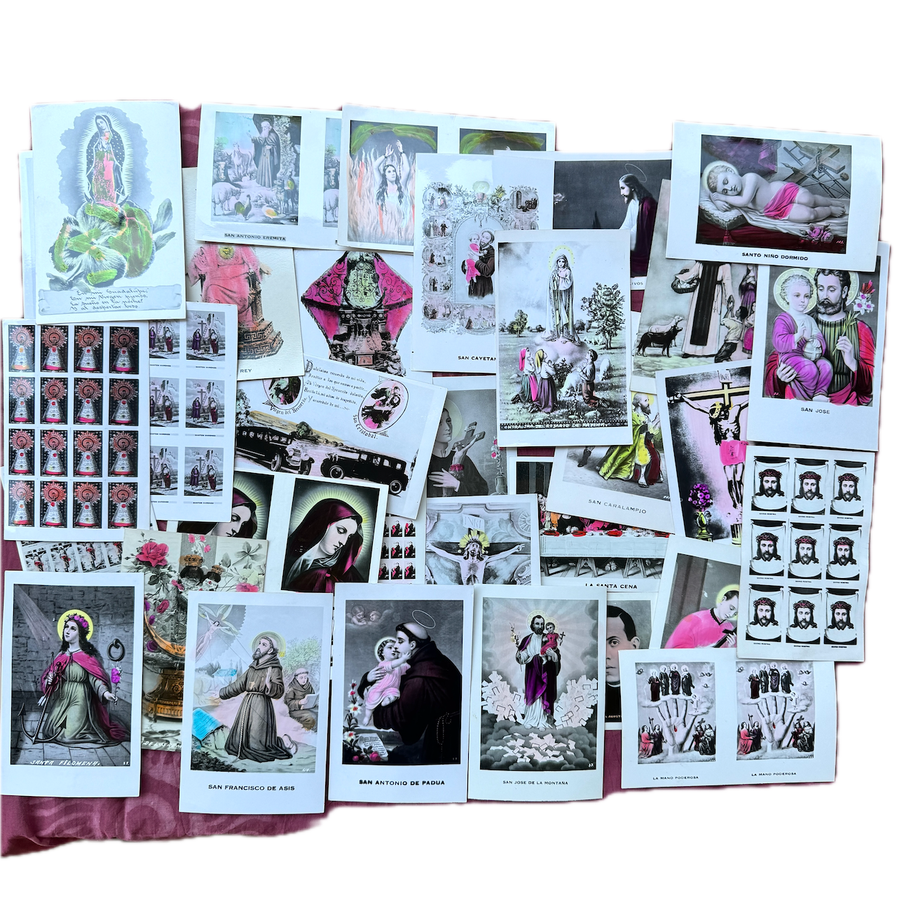 Tesoros Trading Company - Wholesale Religious Card - 100 Assorted Saint Cards, Mexico- PS1003