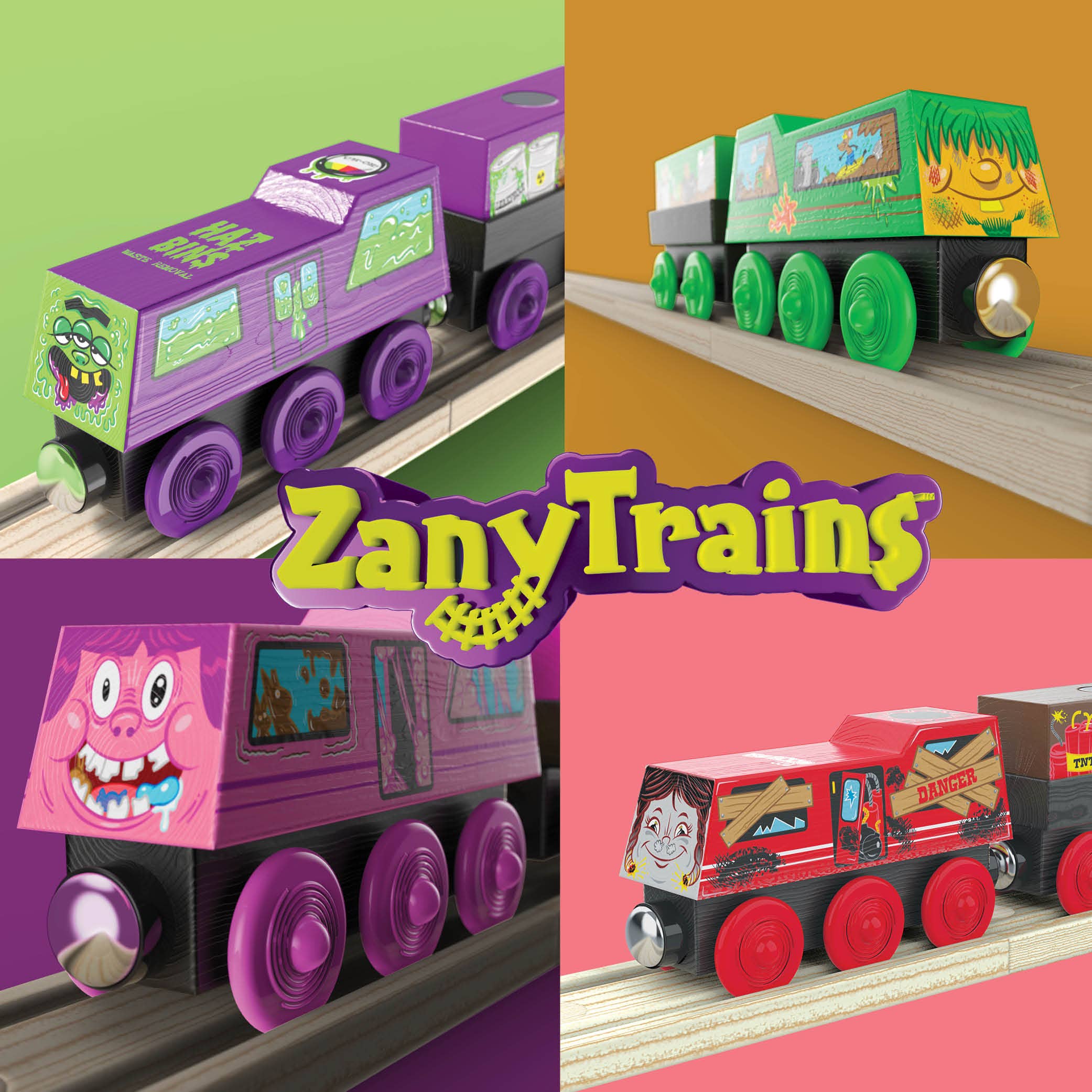 Twinkle Toys LLC - Wholesale Houten speelgoed - Kinderen - 15 stuks - Houten verkeersborden - Zany Trains9