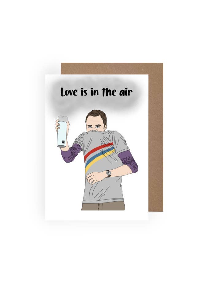 The Big Bang Theory Valentine's Day Card - Sheldon Cooper for wholesale by Made By Maddocks