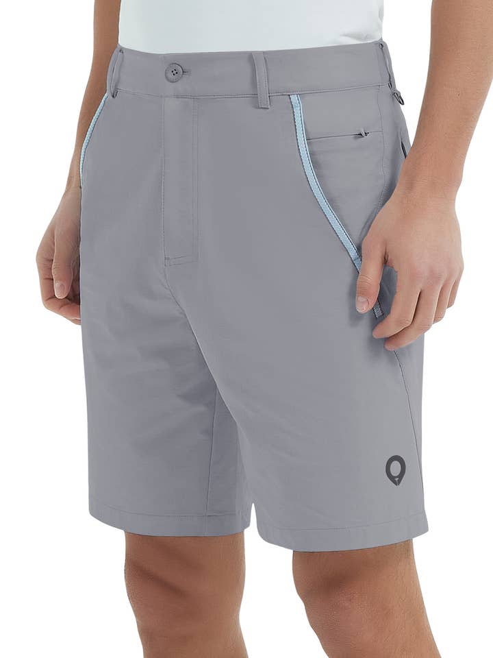 Qing Dao Lai Si Ma Te Fang Zhi You Xian Gong Si - Vente Short de sport – homme - Short de golf stretch pour hommes avec poches, taille élastique19