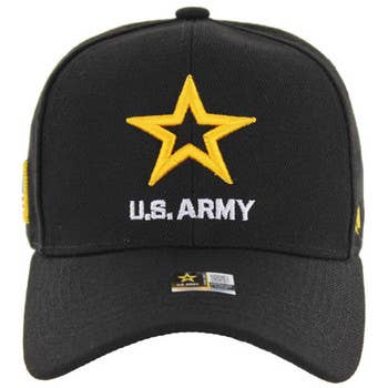 LICENSED U.S. ARMY , ARMY LOGO - BLACK cap hat for wholesale on Faire
