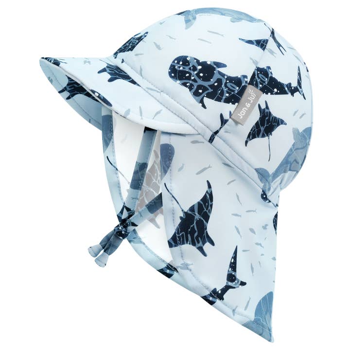 Whale Play | Sun Soft UV Baby Cap for wholesale by Jan & Jul