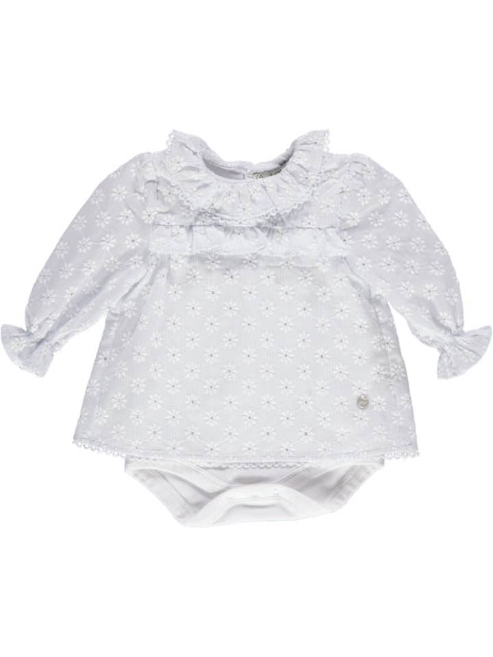 PS23S002017/A - Baby-knit body with blue blouse for wholesale by Piccola Speranza