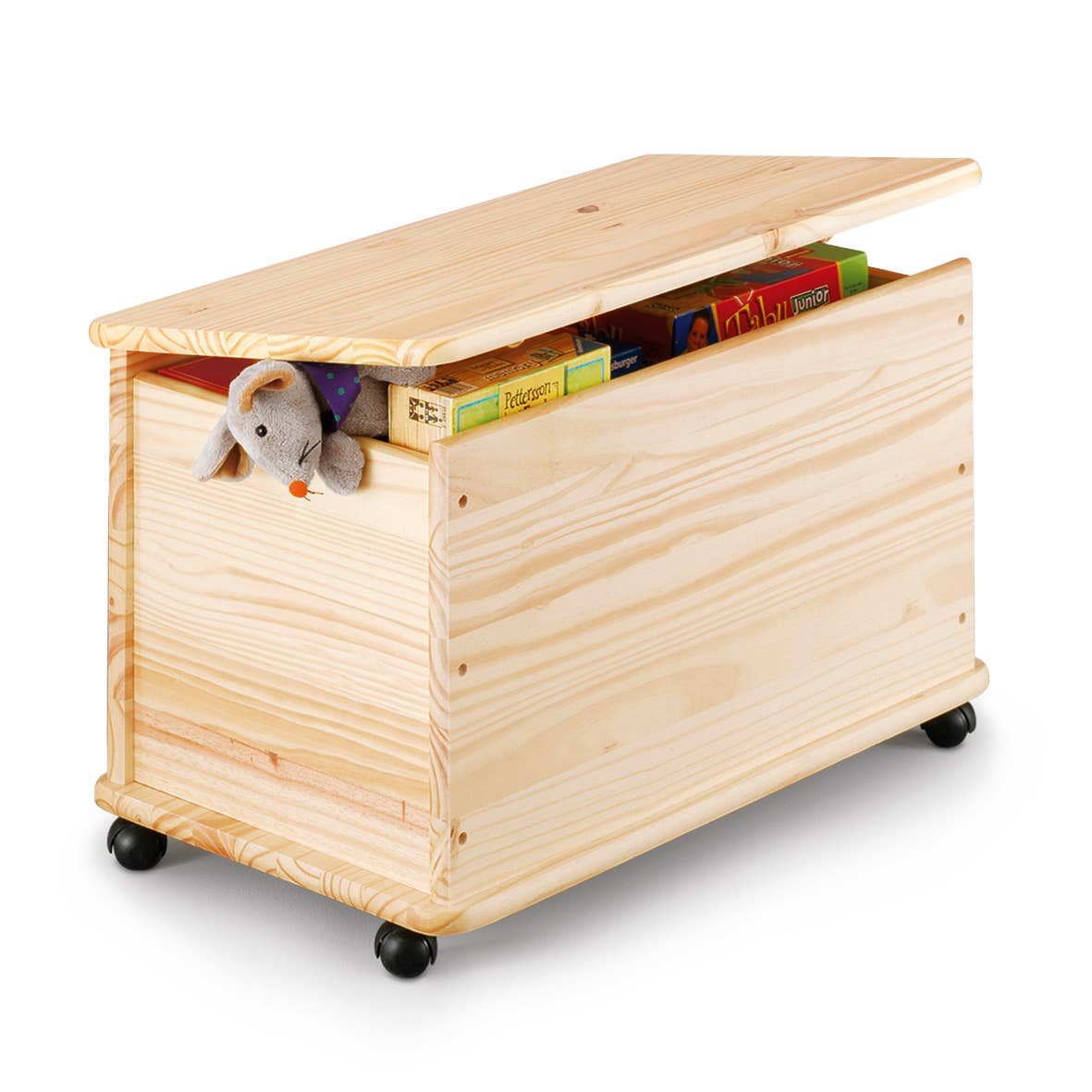 nature Storage Chest with Wheels, Pine for wholesale on Faire1