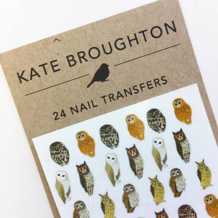Kate Broughton - Wholesale Nail Art/Decal - Owl Nail Art Transfers