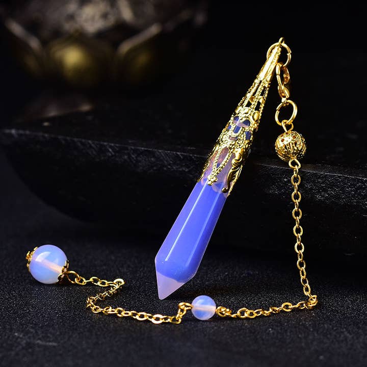 Gemcohub - Wholesale Spiritual Stone/Crystal - Multicolor Natural Stone Crystal Pendulum7