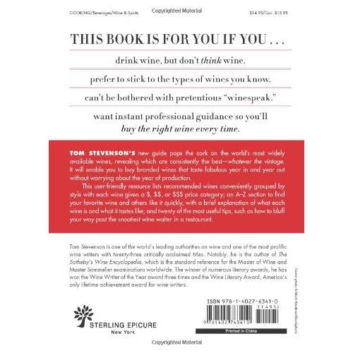 Real Retro - Wholesale Mixology & Beverage - Buy the Right Wine Every Time Tom Stevenson Book1