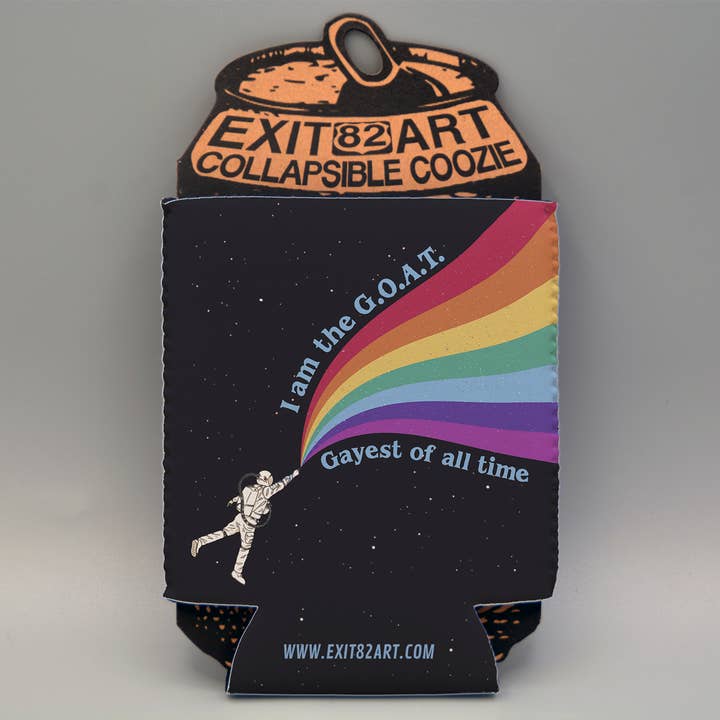 I am the GOAT - Collapsible Drink Coozie for wholesale by EXIT82ART