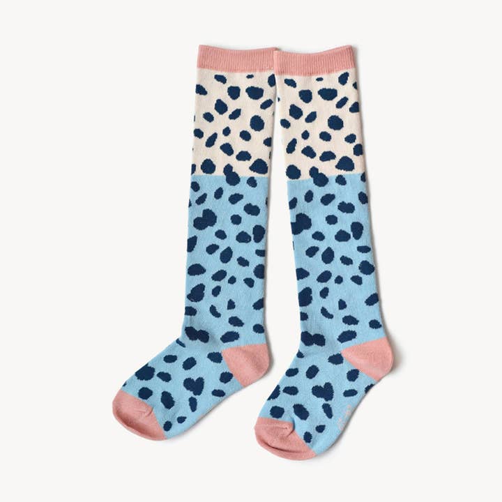 Snow Blue Long Socks for Kids for wholesale by BOXBO