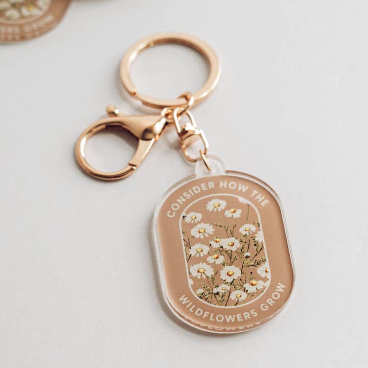Jo Creative Co - Wholesale Keychain - Women's - Consider the Wildflowers Keychain0