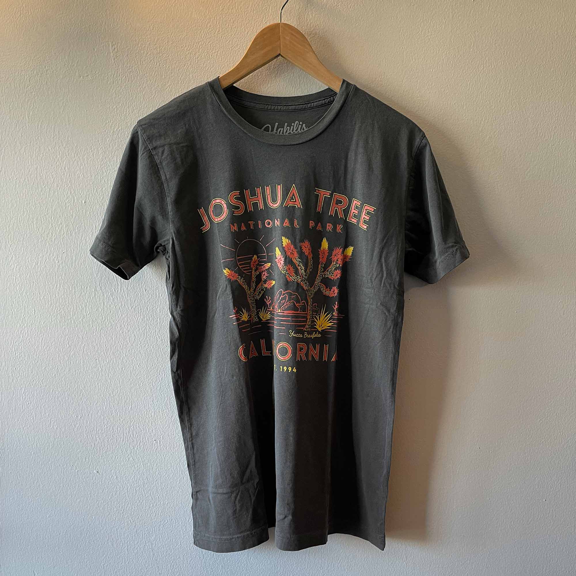 Black Joshua Tree T-Shirt - USA Made | 100% Cotton for wholesale on Faire2