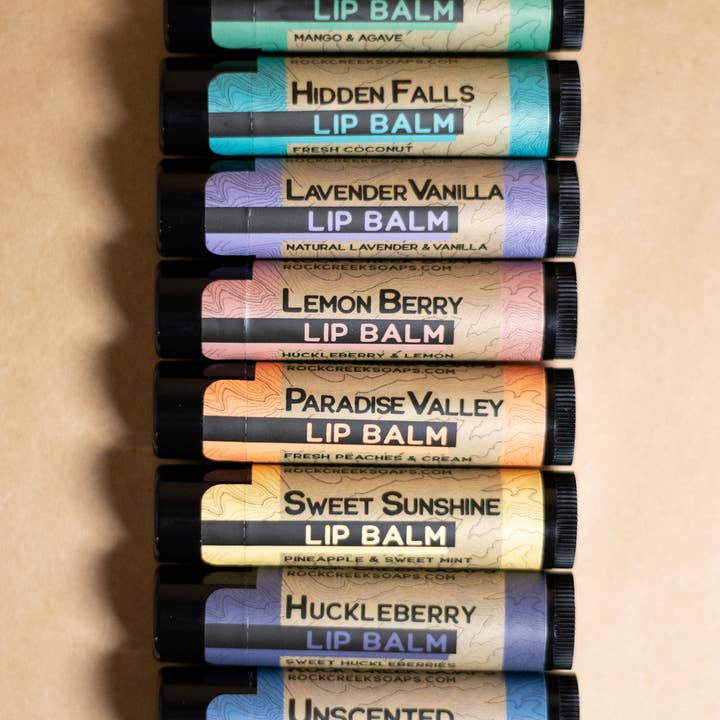 Rock Creek Soaps - Wholesale Lip Balm - LIP BALM | Huckleberry - with POP Display4