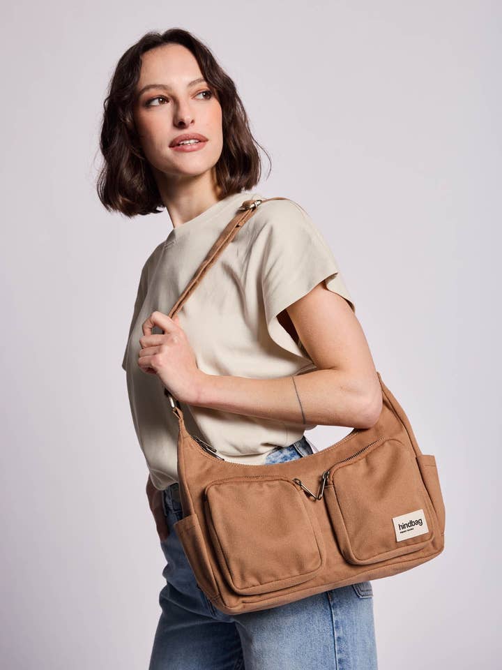 Mehrfachtasche Emile Zimt für den Großhandel von Hindbag