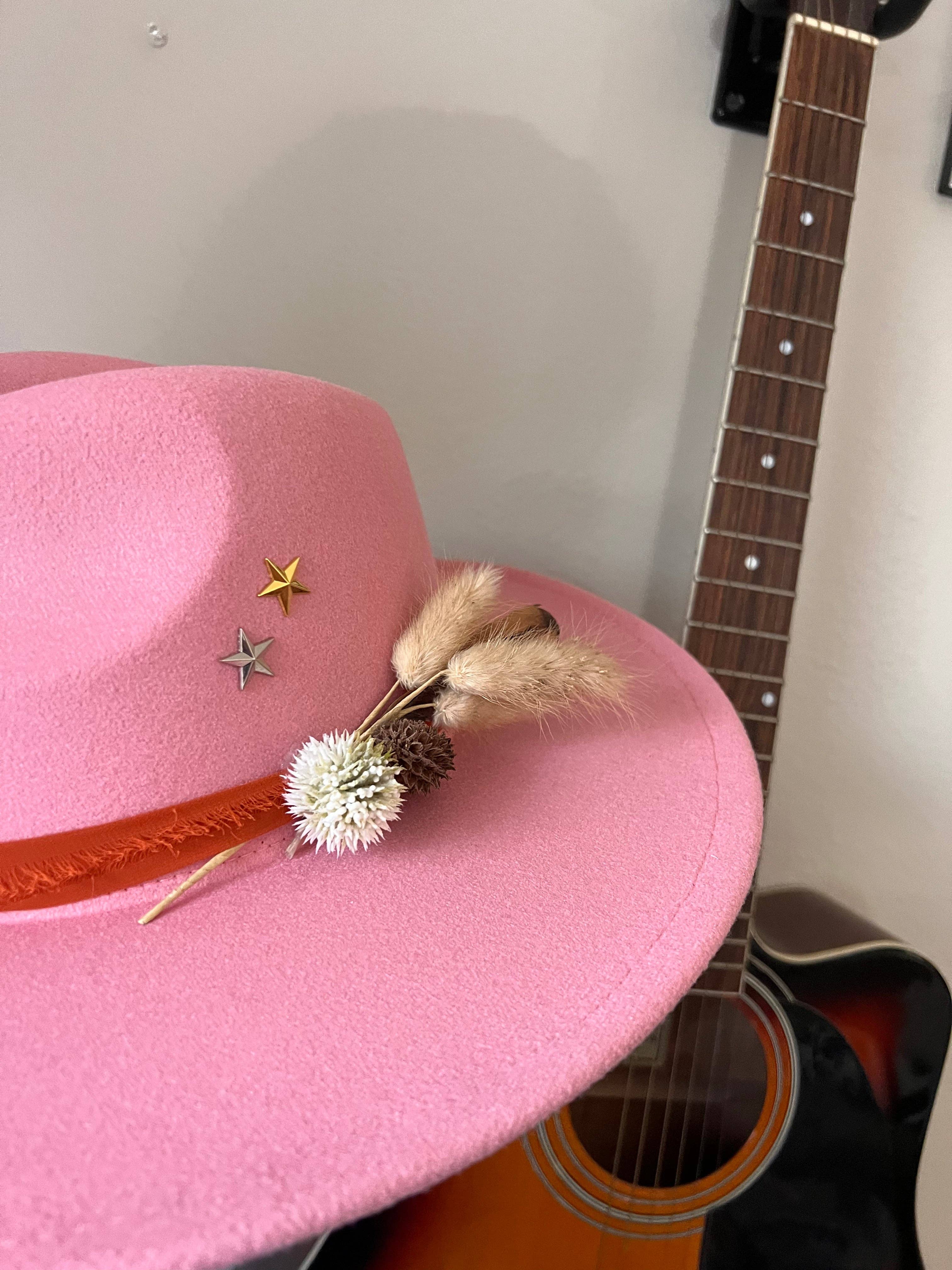 Krew Designs - Wholesale Cowboy Hat - Women's - Pink Cactus Sunset2