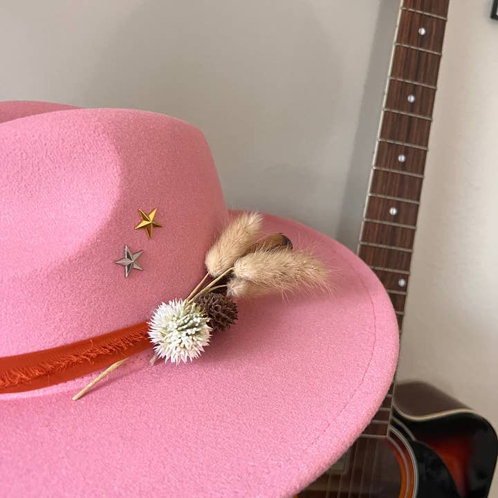 Krew Designs - Wholesale Cowboy Hat - Women's - Pink Cactus Sunset2