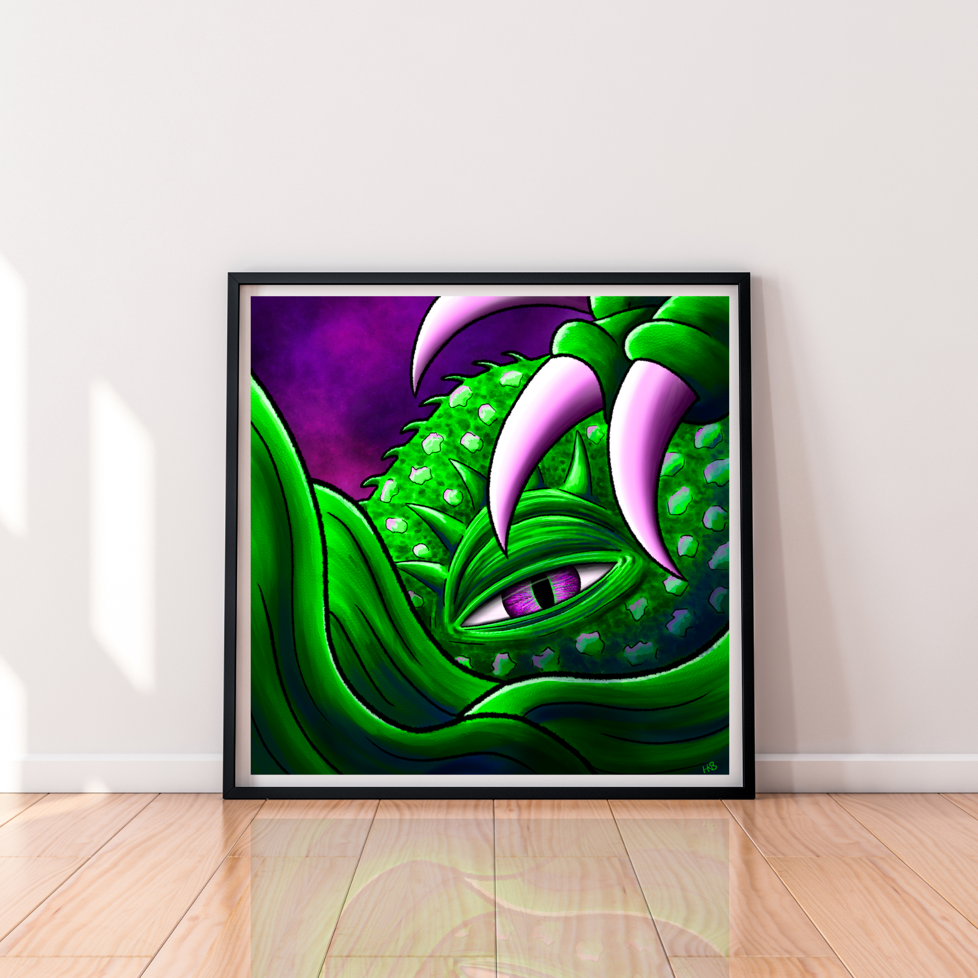 Hannah Kate Makes - Wholesale Art Print - Hibernate Art Print - Creepy Sea Creature7