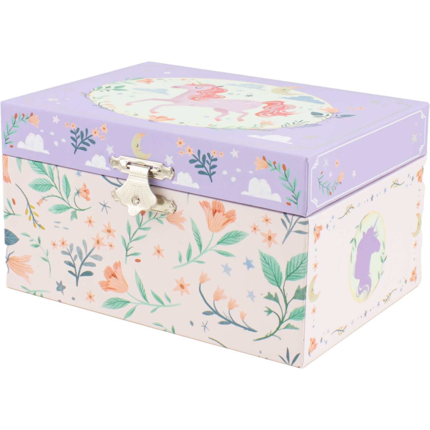 Ulysse Couleurs d'Enfance – wholesale Jewelry box/organiser – Kids – LILAC UNICORN MUSICAL CHEST3