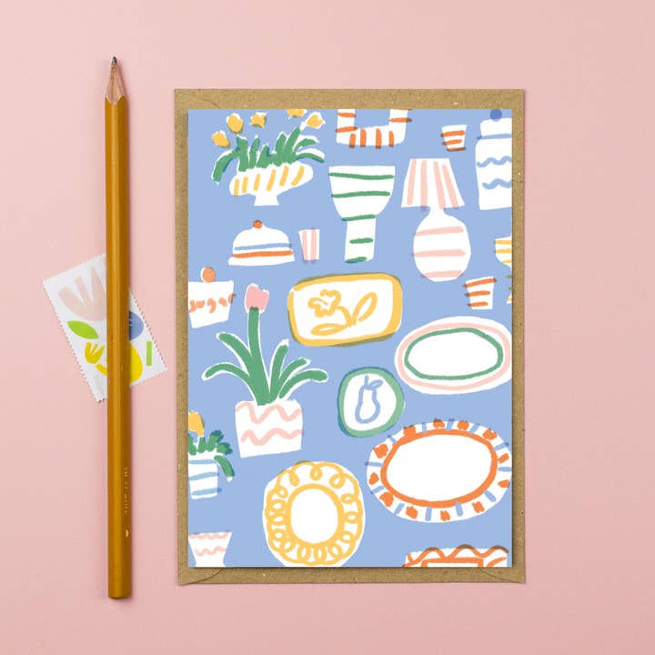 Colourful homewares new home card blank everyday card for wholesale by Letterbox Lane