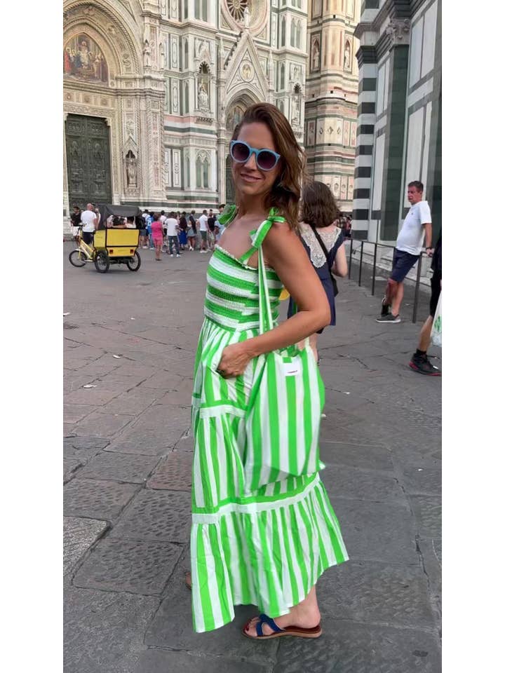 Rosehip Design - Wholesale Dress - Women's - Tropez Sundress - Verde1