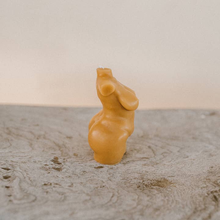 Mother Madre Bees - Wholesale Novelty Candle - Abundant Goddess — Beeswax Affirmation Candle2