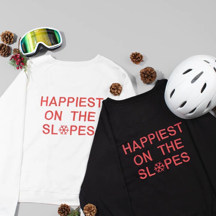 Happiest on the Slopes sweatshirts for wholesale by CourtLife
