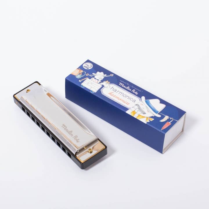 Speedy Monkey - Wholesale Retailer Display - Paper & Novelty - Display box with 10 Harmonicas - Musical Toy