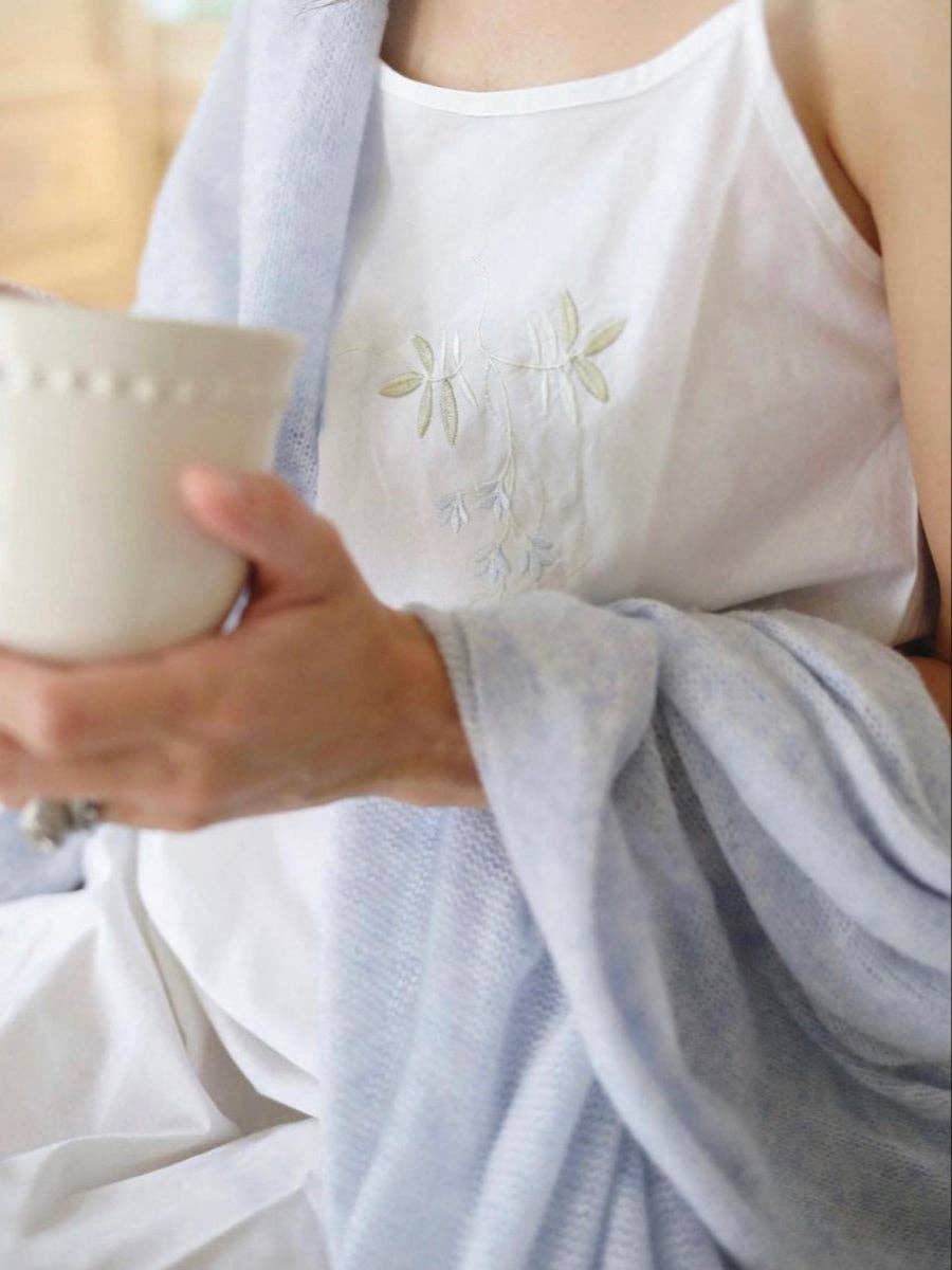 Jacaranda Living – wholesale Nattlinne - Dam – Jane vit bomull nattlinne6