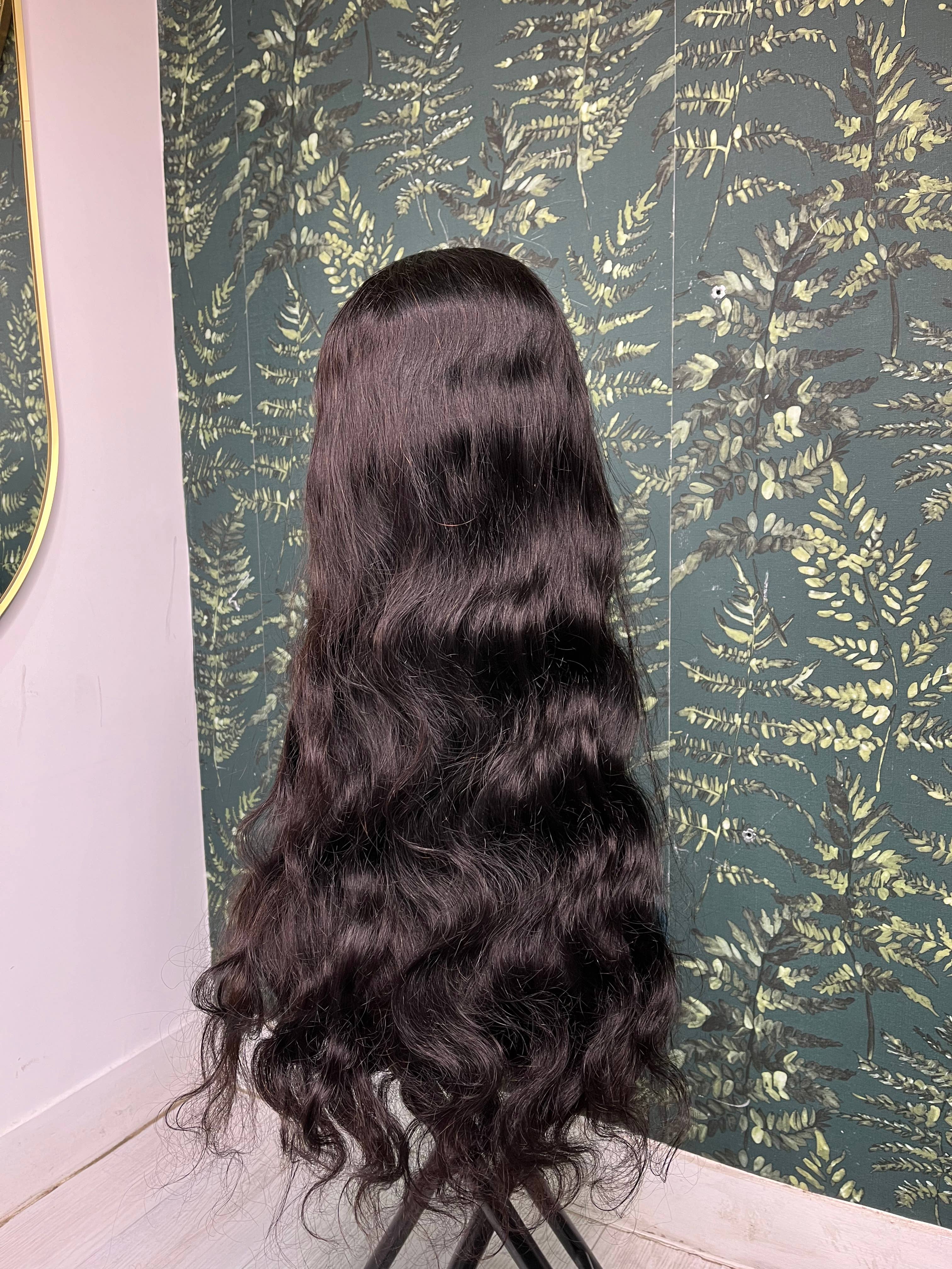 Nwanyies - Wholesale Hair Extensions - Kim - natural lace front wig wavy Brazilian hair1