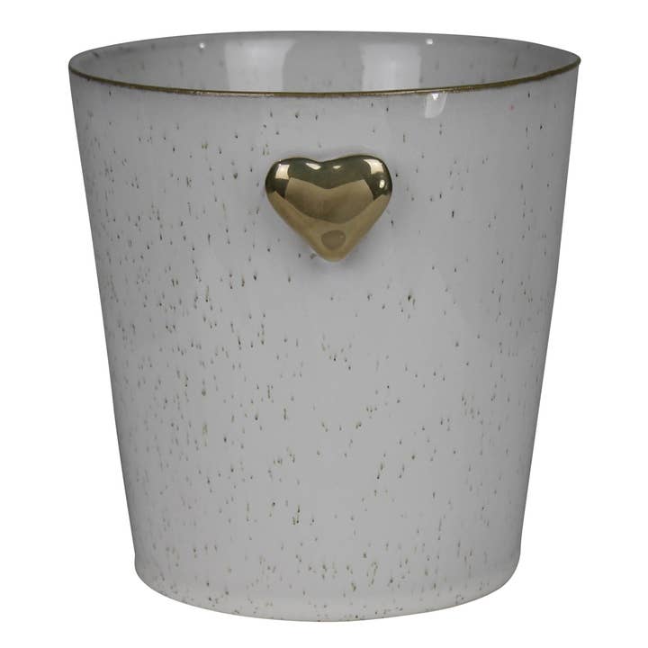 Cachepot con Cuore, Ceramica per la vendita all'ingrosso da parte di HomArt