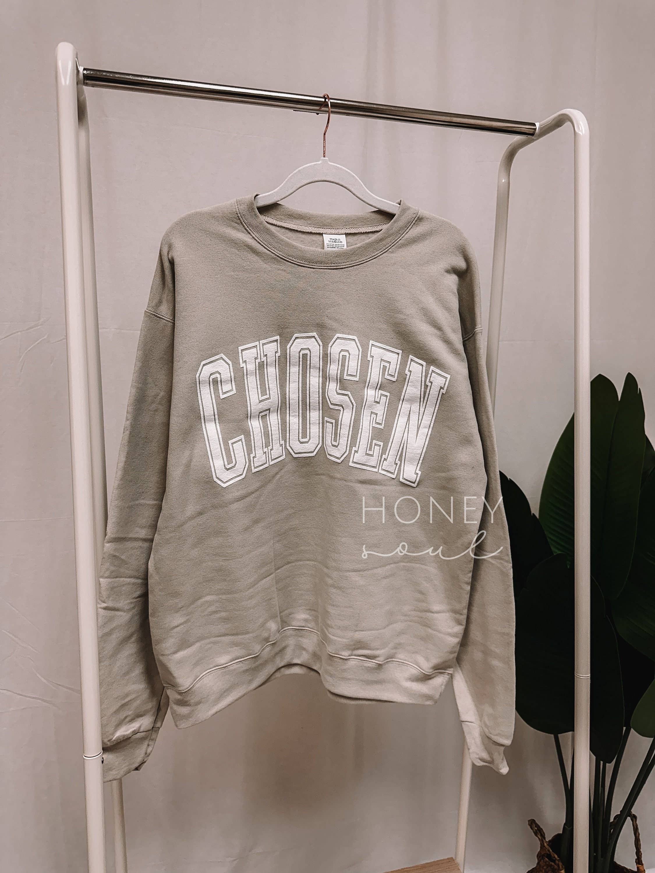 Honey Soul LLC - Wholesale Graphic Sweatshirt - Women's - Chosen Puff Graphic Sweatshirt0