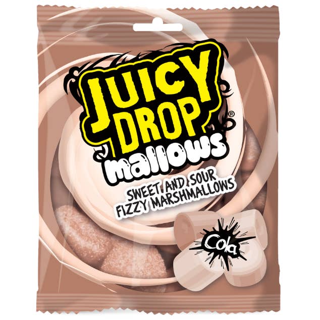 iSweet.ca - Vente Guimauve - Belgique - Bazooka Juicy Drop Mallows - Sachet Cola