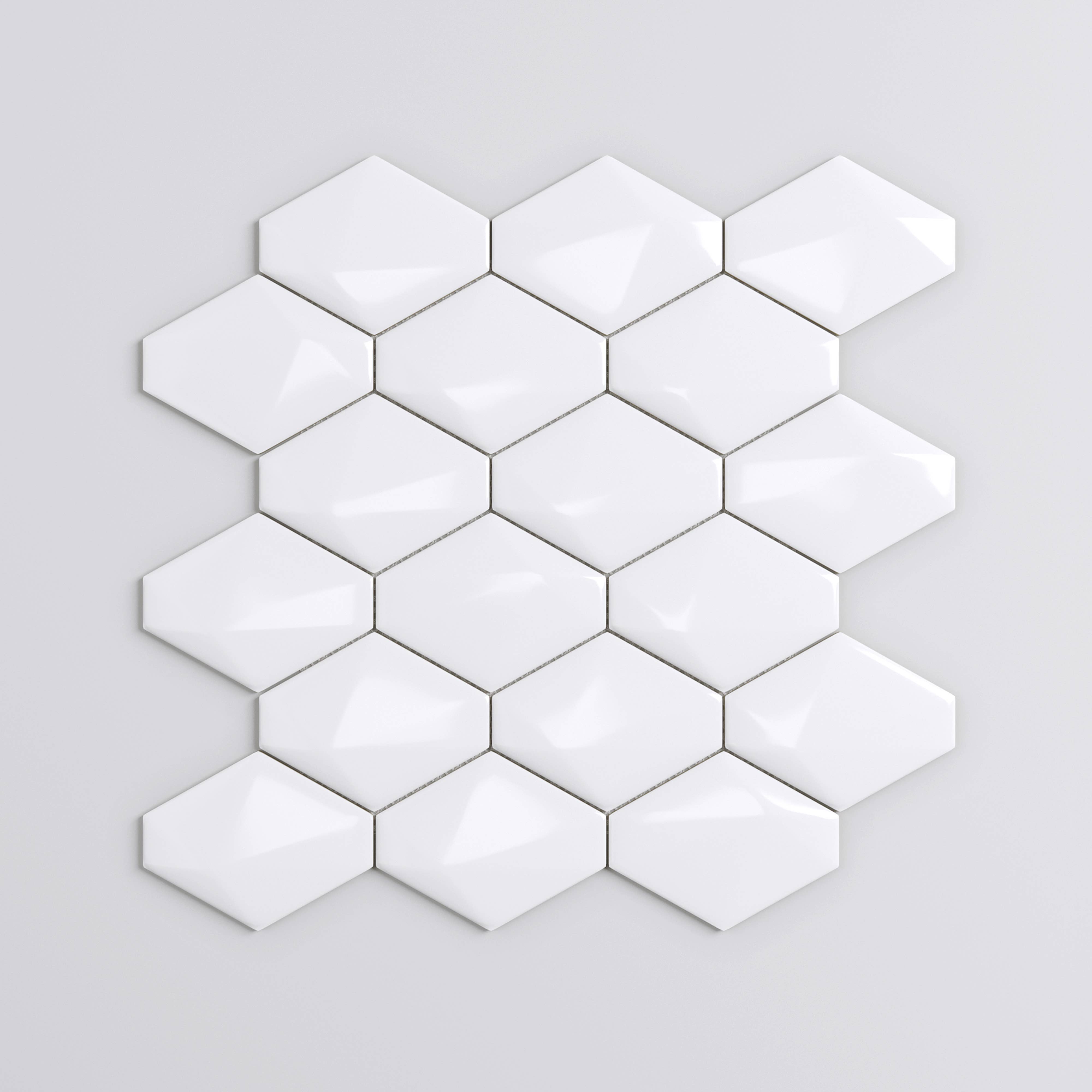 Thomas Avenue Ceramics - Wholesale Wall Tile - 12"x12" Ceramic Diamond Mosaic Tile0