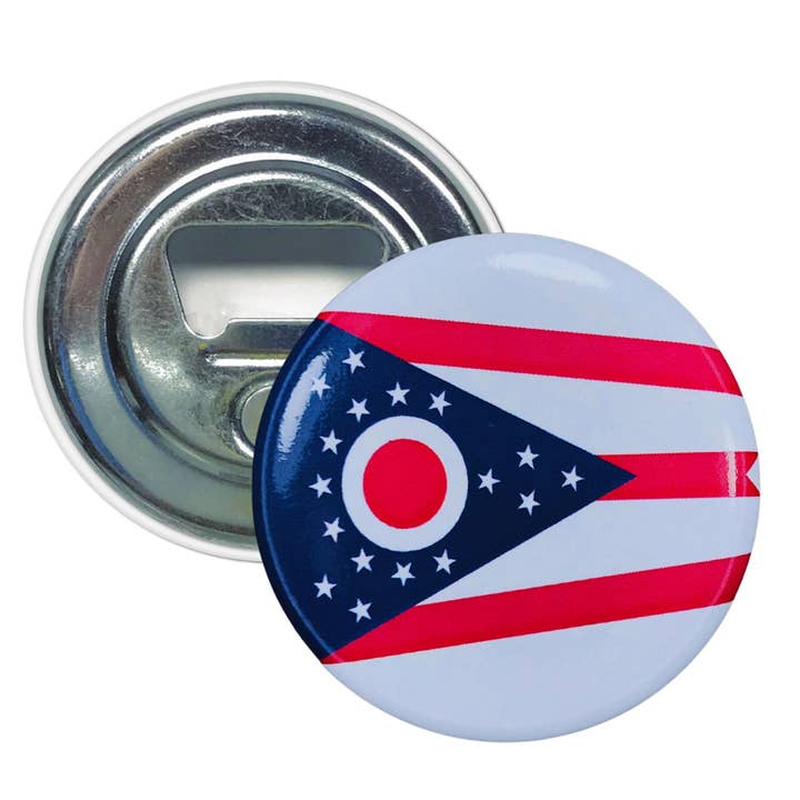 Flaschenöffner-Magnet - Staatsflagge Ohio - USA für den Großhandel von Worldwide Souvenirs