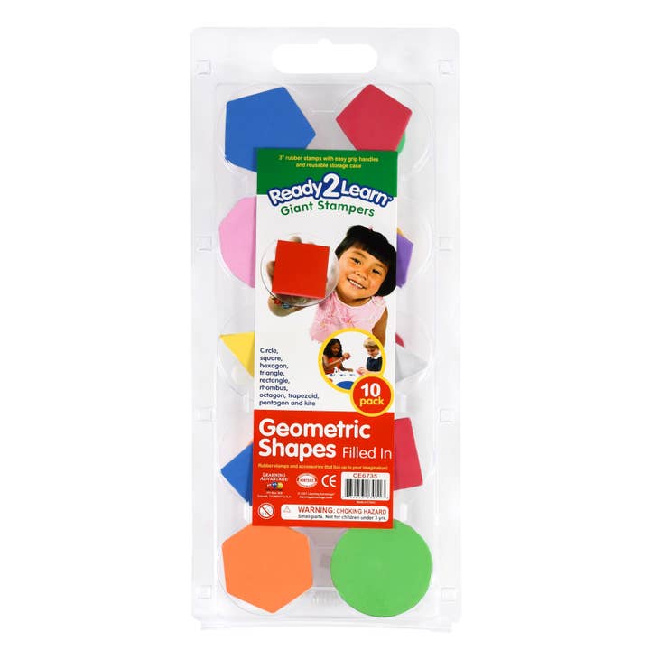 Giant Stampers - Geometric Shapes - Filled In for wholesale by Learning Advantage