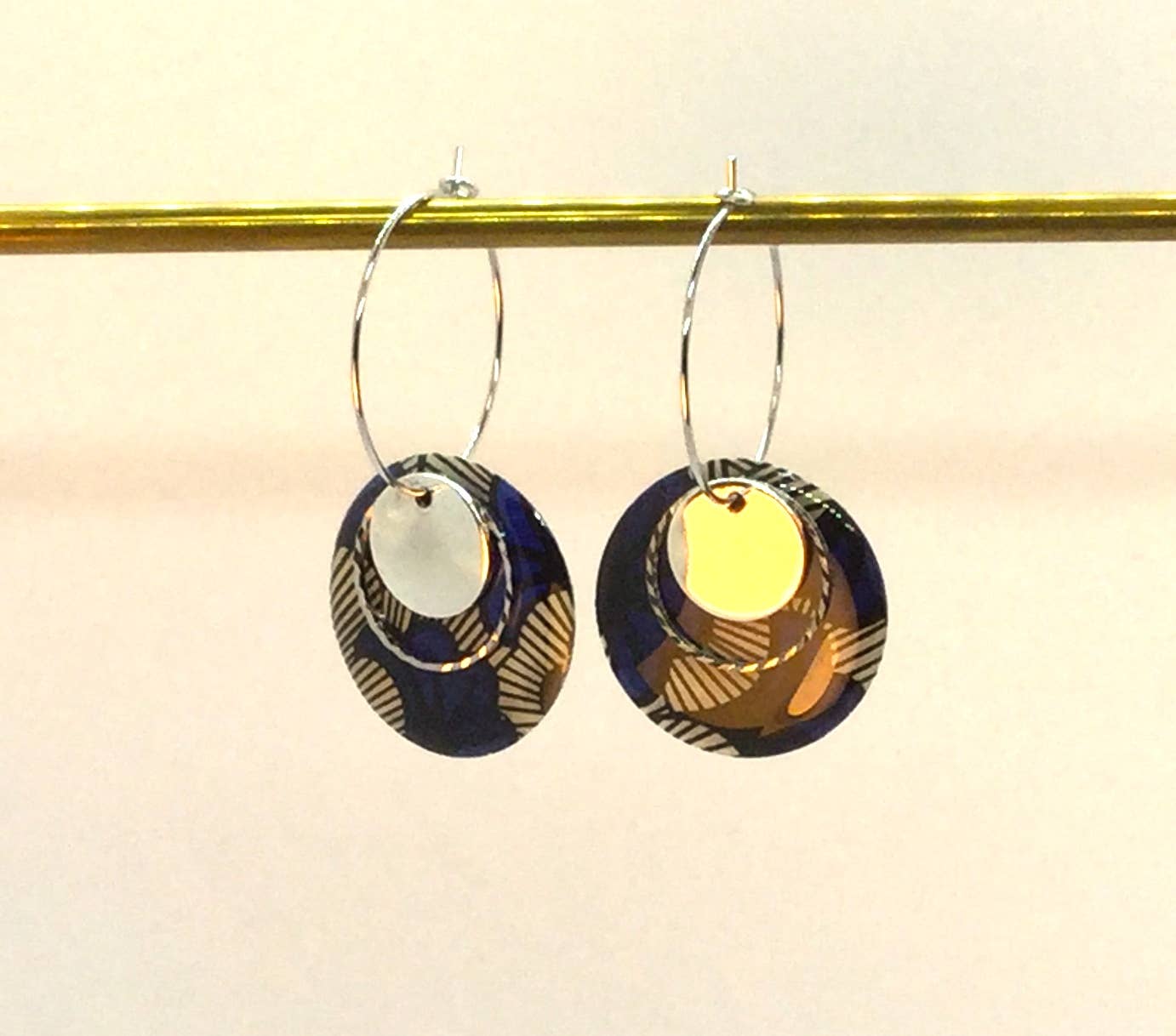 Lilibellule - Wholesale Dangle Earrings - Abidjan earrings in stainless steel