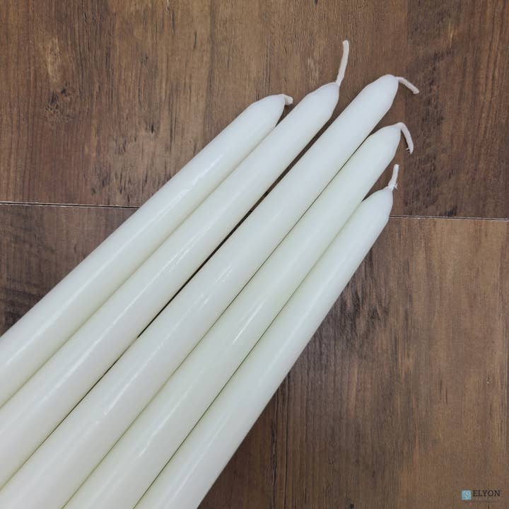 Elyon Tableware® - Wholesale Tapered Candle/Candlestick - Colored Taper Candles 8-Hour Burn Time Wax 25/50 Pack4