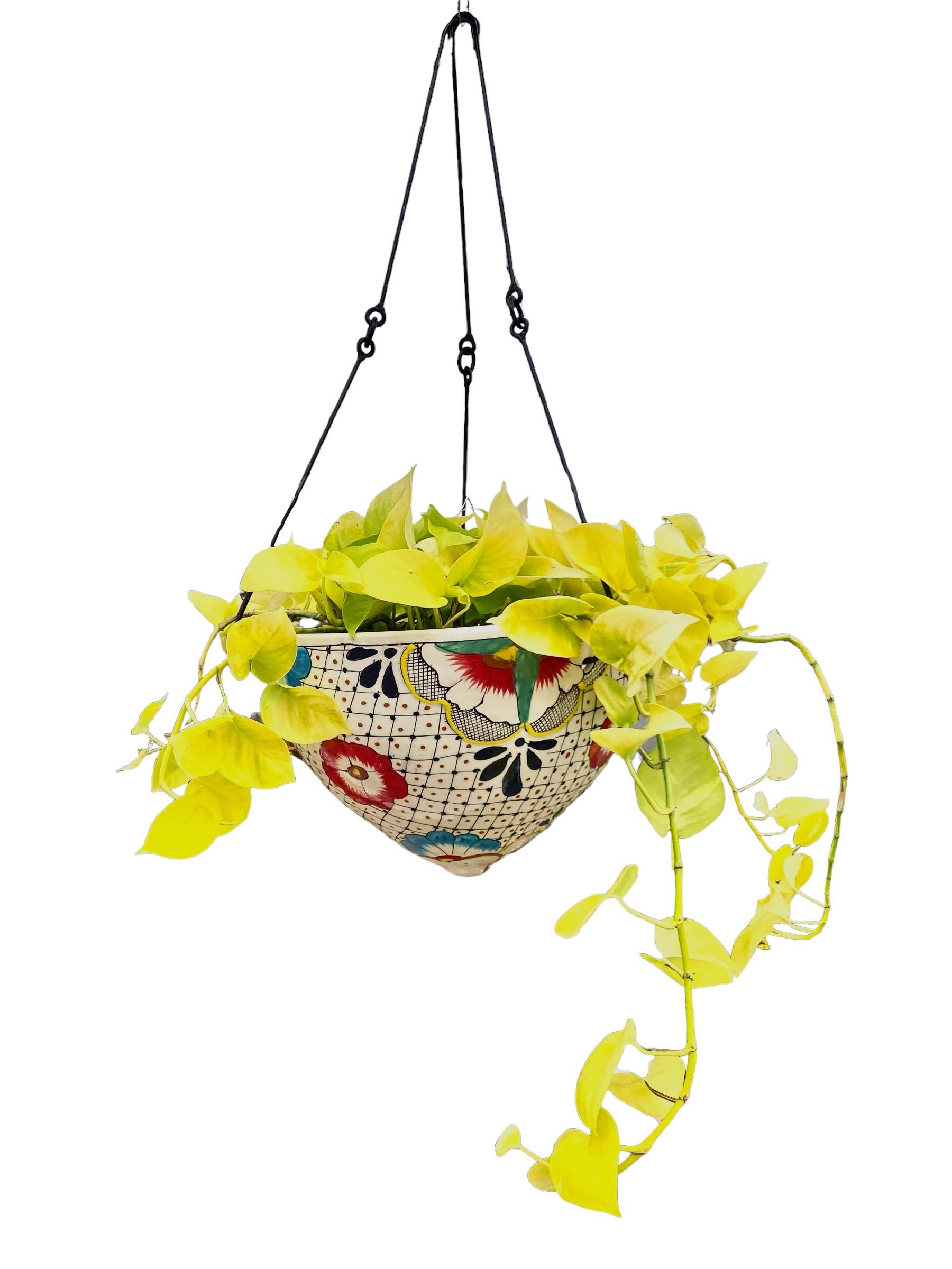 Abes Pottery & Import's - Wholesale Hanging Planter - HANGING POT WITH BLACKWORK1