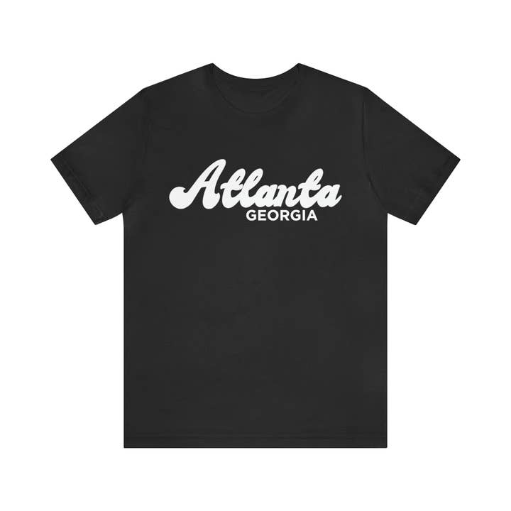 Hey Mountains - Wholesale Screen Printed T-Shirt - Unisex - Atlanta, Georgia T-Shirt - Retro Unisex Atlanta T Shirt