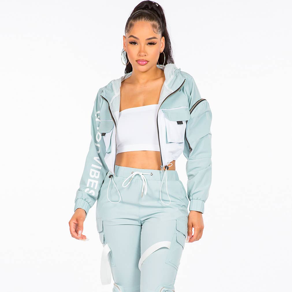 American Bazi - Wholesale Windbreaker - Women's - PLUS SIZE NYLON WINDBREAKER JACKETS-RJK5680P0