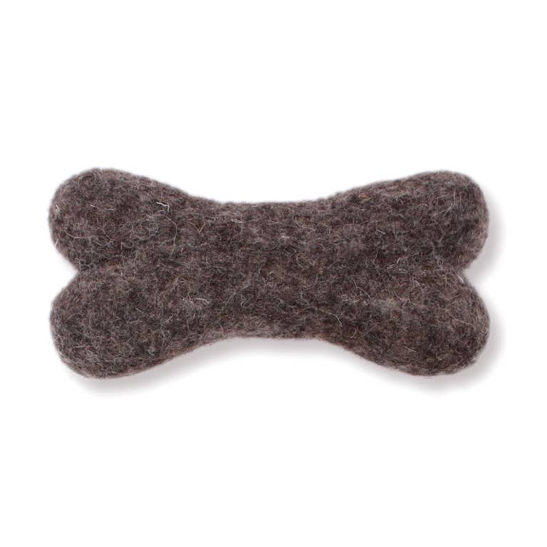 Ethical Global - Wholesale Pet Chew Toy - Dog - Eco Wool Dog Bones/Toys: Brown, Gray, White (Fair Trade)9
