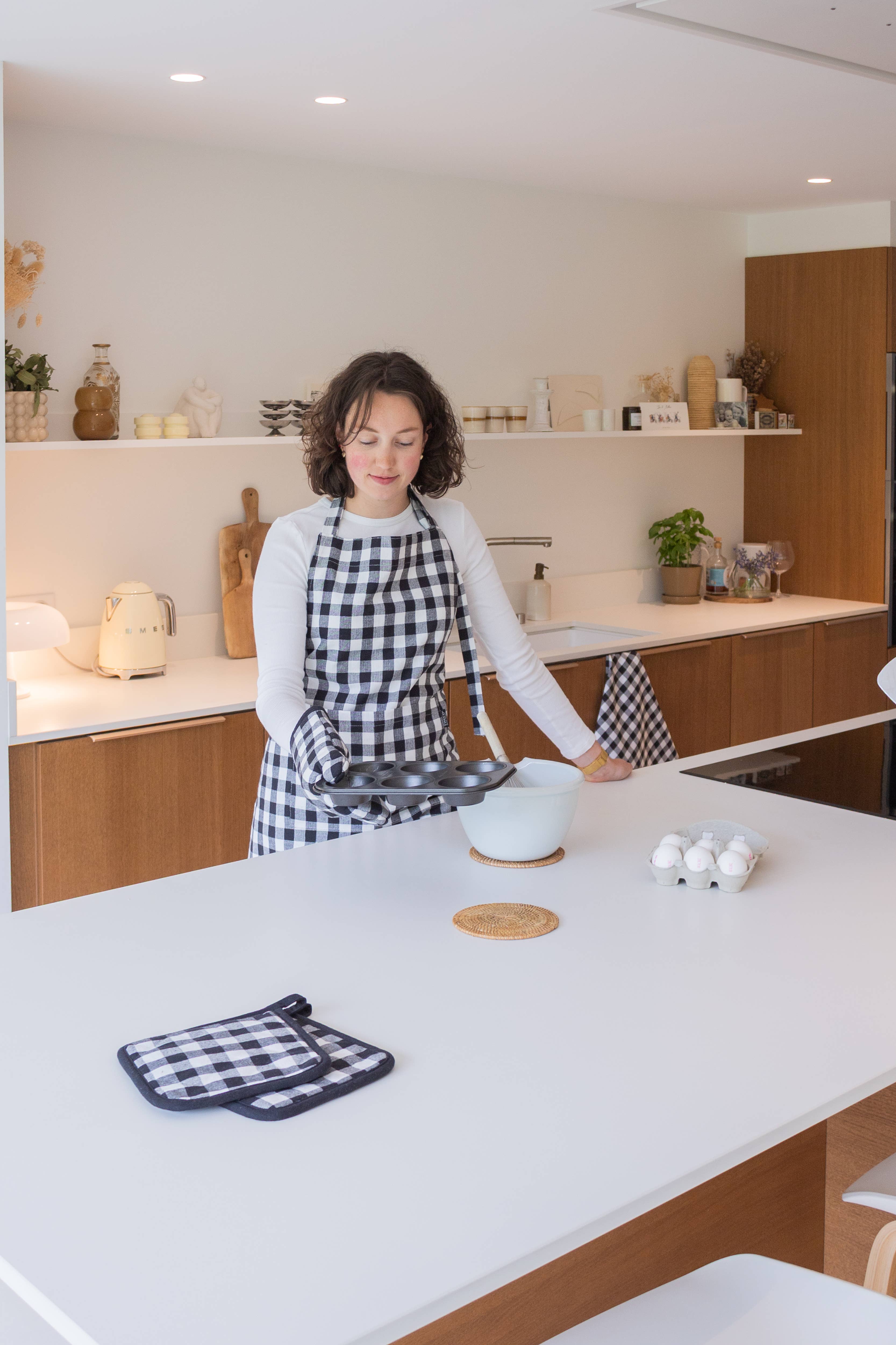 Tiseco - Wholesale Oven Mitt/Pot Holder - Oven mitt GINGHAM - 18x28 cm14