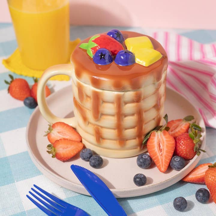 Canna Style - Wholesale Coffee mug - PANCAKE MUG with LID5