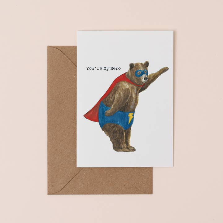 You're My Hero Card for wholesale by Mister Peebles