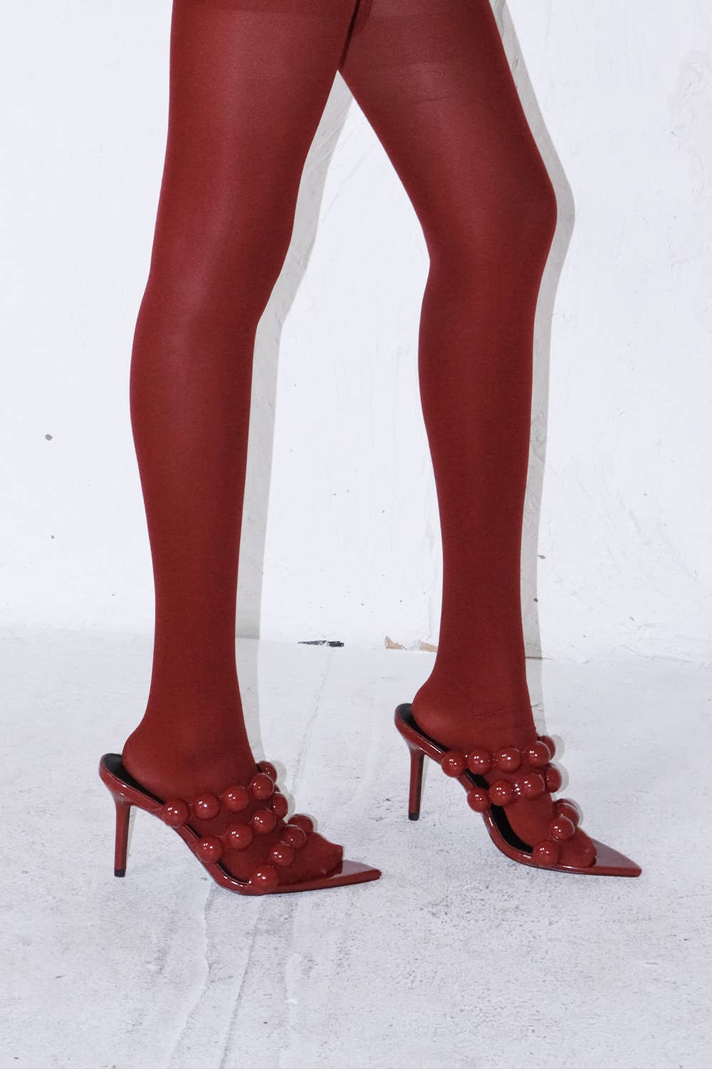 Lemonade Shoes - Wholesale High Heels - Women's - ASHLYNN - Sculptural Beaded Mule Heels12