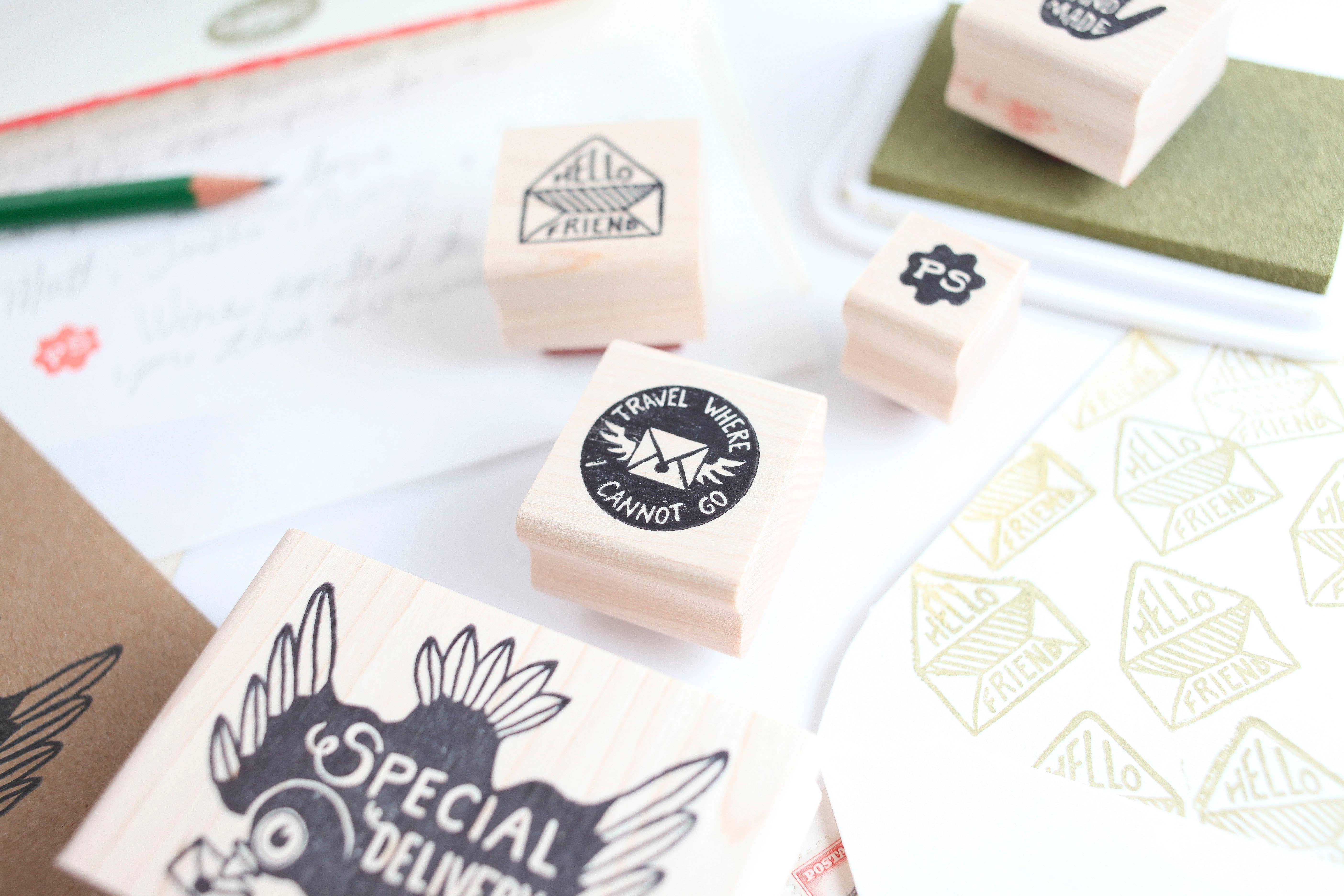 Peppercorn Paper - Wholesale Rubber/Decorative Stamp - Travel Where I Cannot Go1