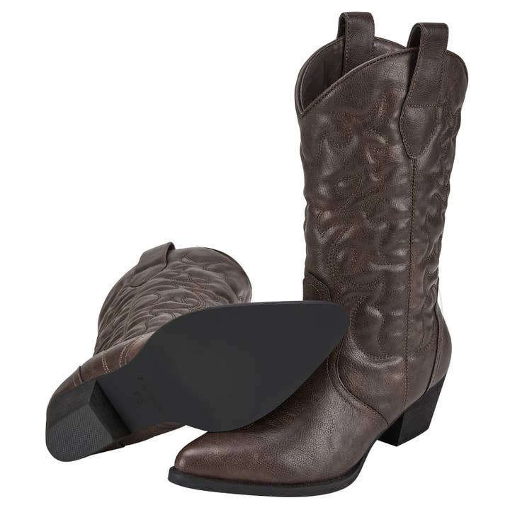 HISEA - Wholesale Cowboy Boots - Women's - Women's Mid-Calf Cowboy Boots